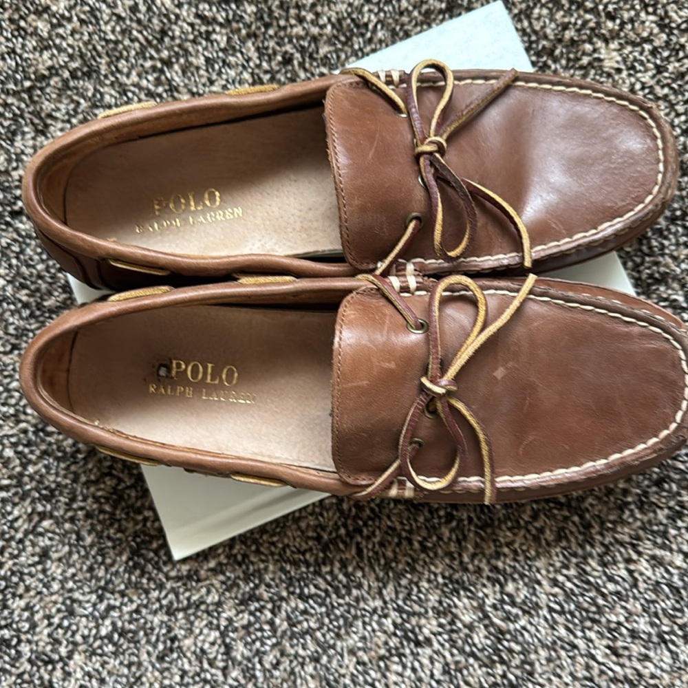Polo by Ralph Lauren Tan Leather Loafers - Picture 2 of 7